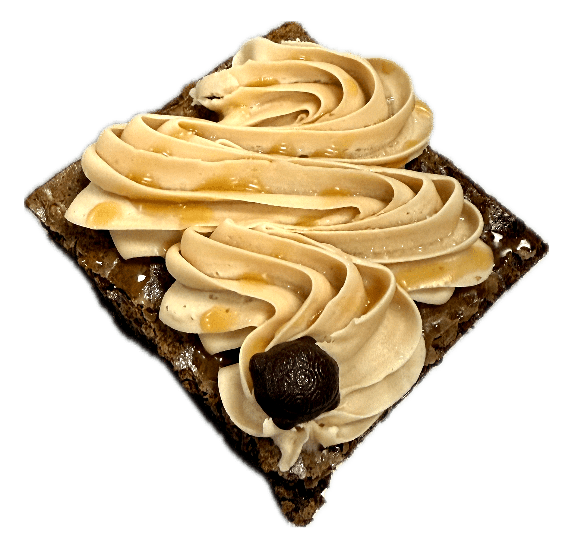 Salted Caramel Buttercream Brownie